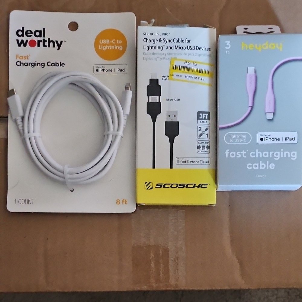Heyday Purple Fast Charging Cable for iPhone and iPad